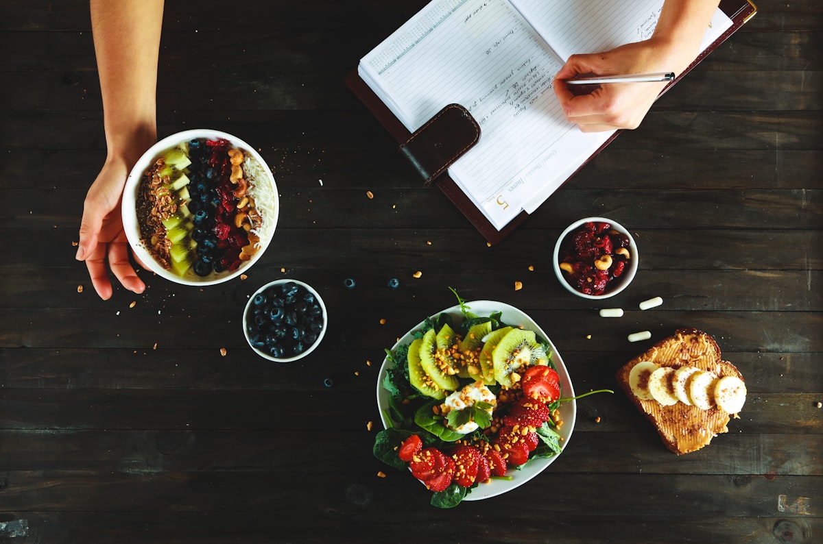 Professional nutrition counseling session
